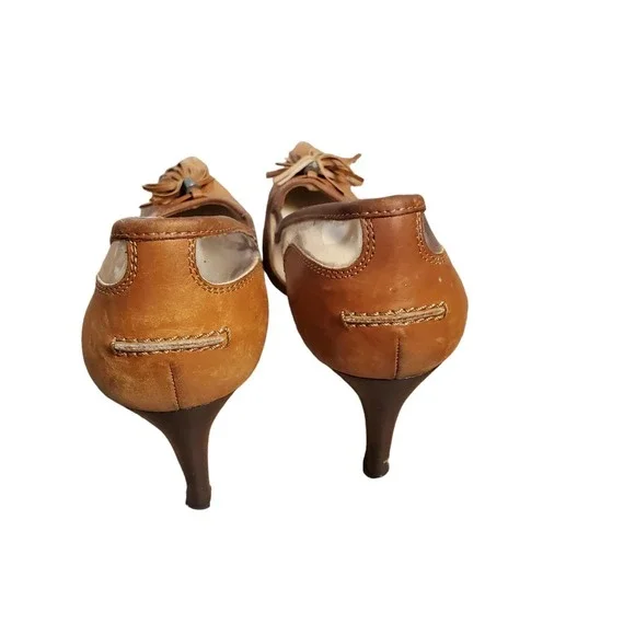 YSL Yves‎ Saint Laurent Pointed Toe Tassel Pump Womens 39 US 9 Western Old Money - Picture 7 of 14